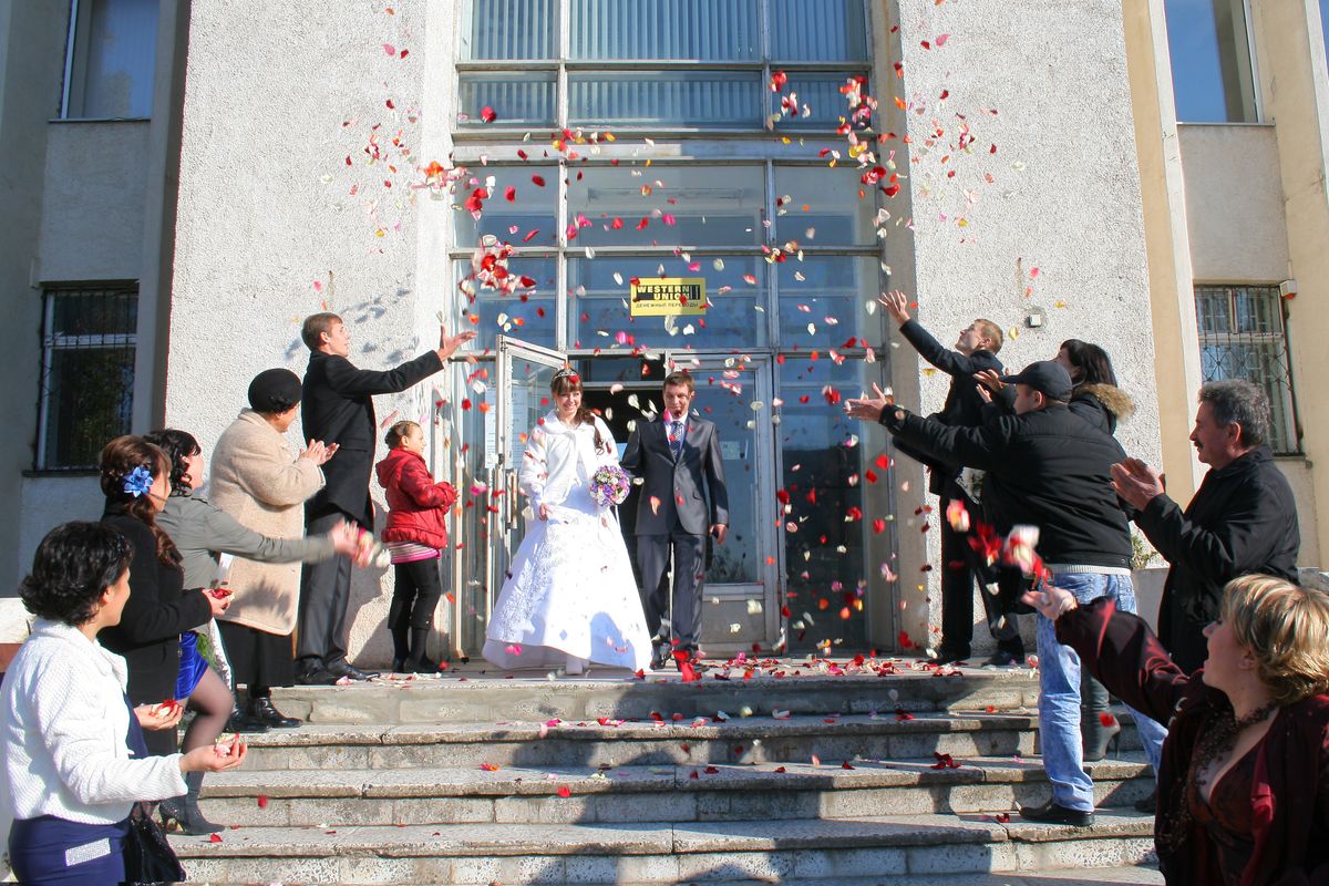 Out into the confetti