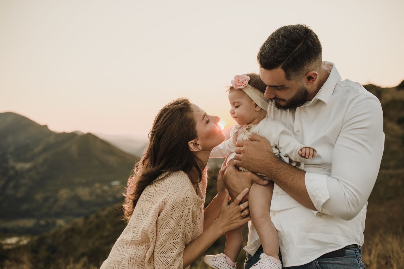 A family at a naming ceremony